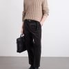 Straight-Leg Pleated Cotton-Blend Corduroy Trousers - OU