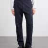 Straight-Leg Cotton-Blend Gabardine Trousers - FR Straight-Leg Cotton-Blend Gabardine Trousers - FR