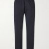 Straight-Leg Cotton-Blend Gabardine Trousers Straight-Leg Cotton-Blend Gabardine Trousers