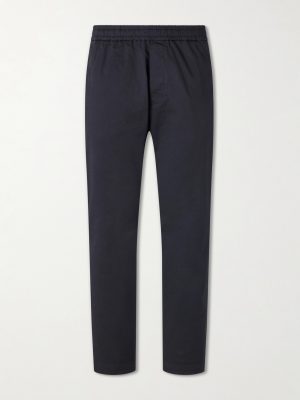 Straight-Leg Cotton-Blend Gabardine Trousers Straight-Leg Cotton-Blend Gabardine Trousers