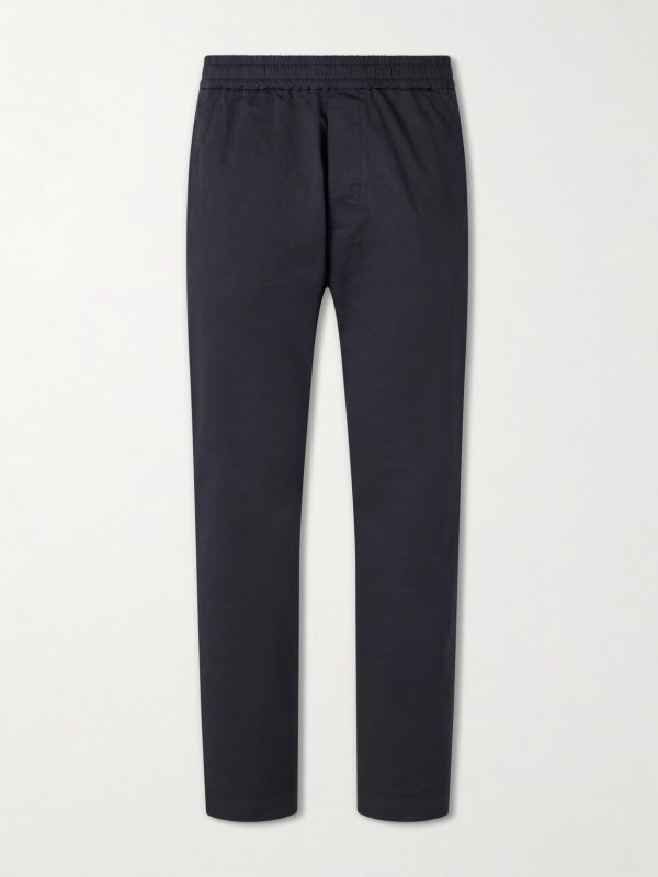 Straight-Leg Cotton-Blend Gabardine Trousers Straight-Leg Cotton-Blend Gabardine Trousers