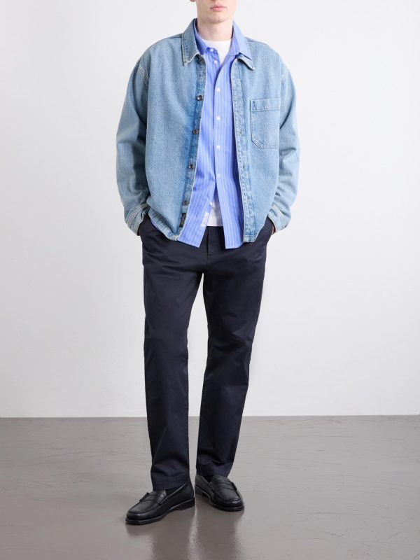 Straight-Leg Cotton-Blend Gabardine Trousers - OU Straight-Leg Cotton-Blend Gabardine Trousers - OU
