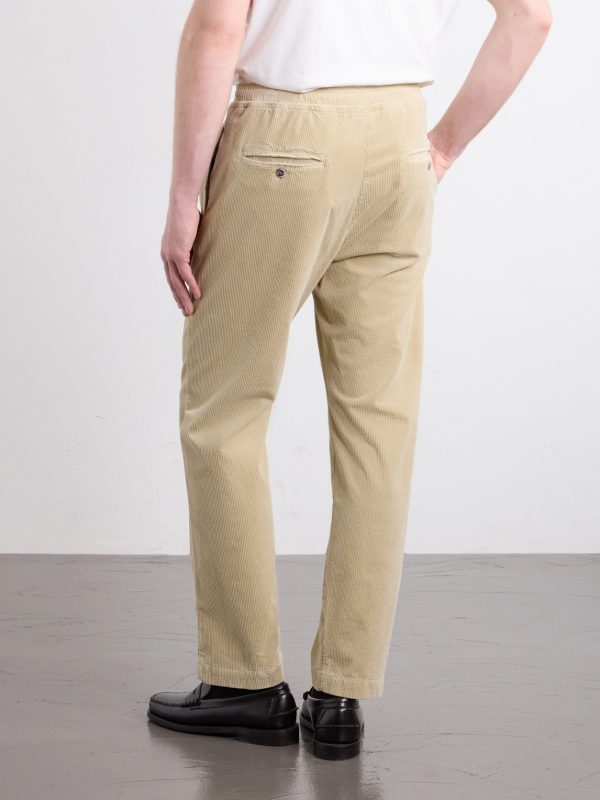 Straight-Leg Cotton-Blend Corduroy Trousers - BK
