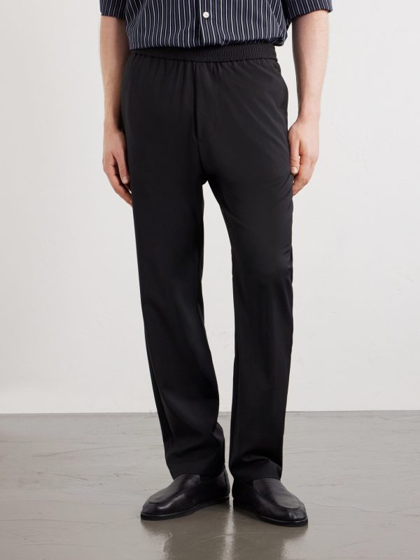 Riobarbo Straight-Leg Virgin Wool Drawstring Trousers - FR Riobarbo Straight-Leg Virgin Wool Drawstring Trousers - FR