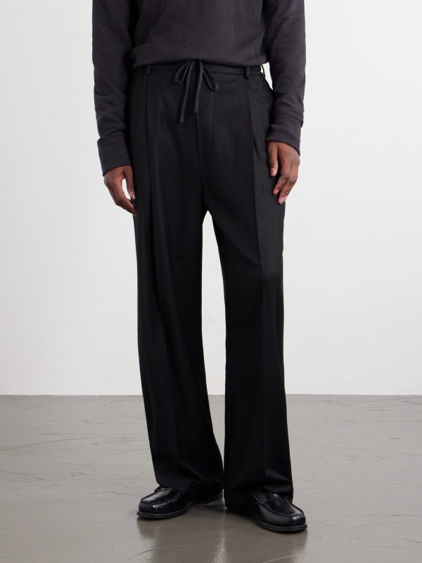 Mado Wide-Leg Wool-Blend Drawstring Trousers - FR Mado Wide-Leg Wool-Blend Drawstring Trousers - FR