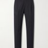 Straight-Leg Pleated Wool-Blend Gabardine Trousers Straight-Leg Pleated Wool-Blend Gabardine Trousers