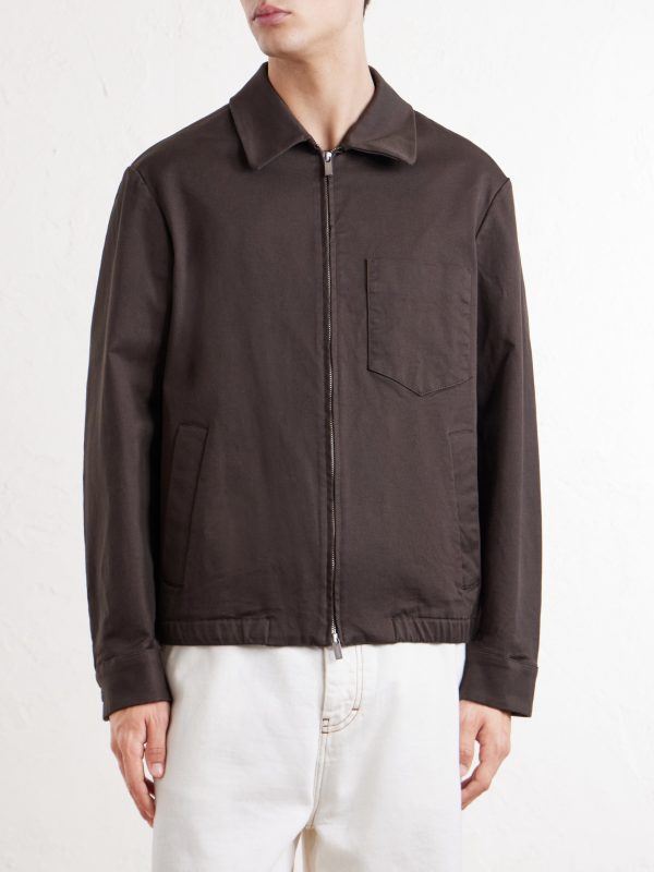 Cotton-Blend Gabardine Blouson Jacket - FR