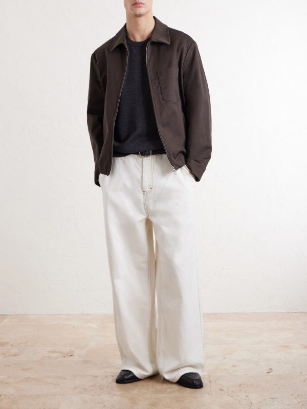 Cotton-Blend Gabardine Blouson Jacket - OU