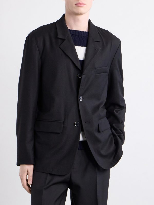 Twill Wool-Blend Blazer - FR Twill Wool-Blend Blazer - FR