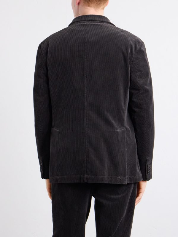 Cotton-Blend Corduroy Blazer - BK Cotton-Blend Corduroy Blazer - BK