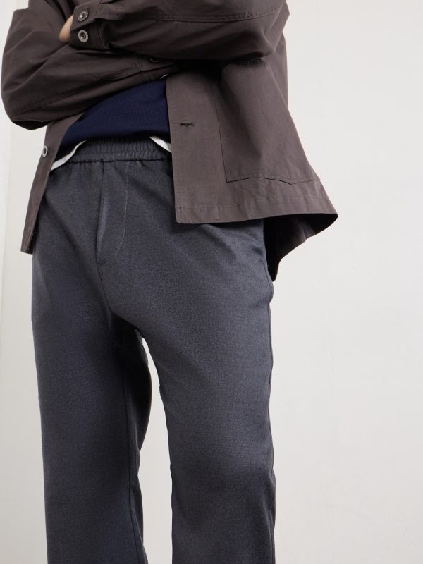 Bativoga Straight-Leg Wool-Blend Drawstring Trousers - CU Bativoga Straight-Leg Wool-Blend Drawstring Trousers - CU