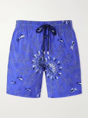 Mistral Embroidered Straight-Leg Swim Shorts Mistral Embroidered Straight-Leg Swim Shorts