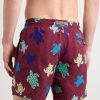 Mistral Embroidered Straight-Leg Swim Shorts - BK Mistral Embroidered Straight-Leg Swim Shorts - BK