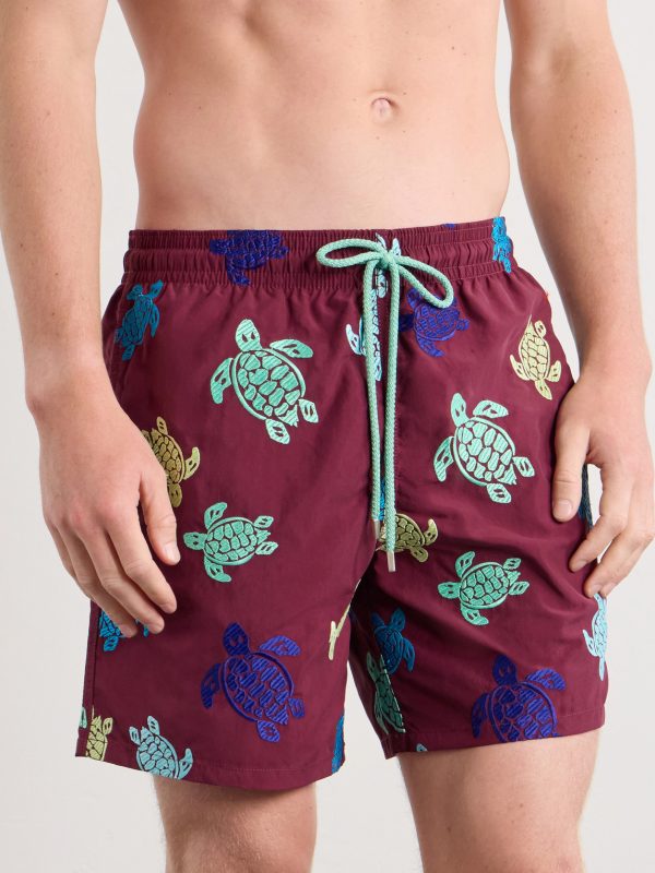 Mistral Embroidered Straight-Leg Swim Shorts - OU Mistral Embroidered Straight-Leg Swim Shorts - OU