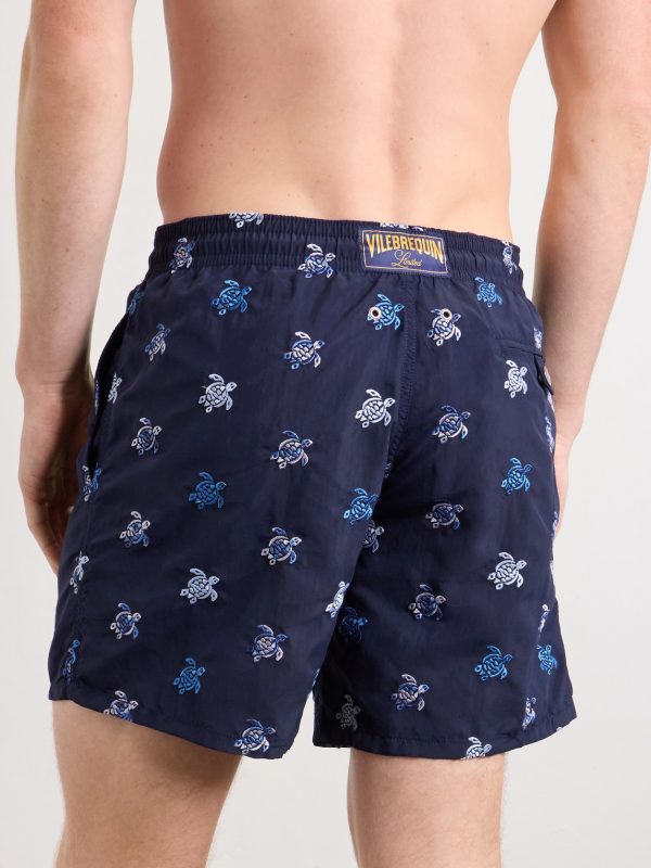 Mistral Embroidered Straight-Leg Swim Shorts - BK