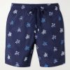 Mistral Embroidered Straight-Leg Swim Shorts