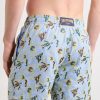 Mistral Embroidered Straight-Leg Swim Shorts - BK Mistral Embroidered Straight-Leg Swim Shorts - BK