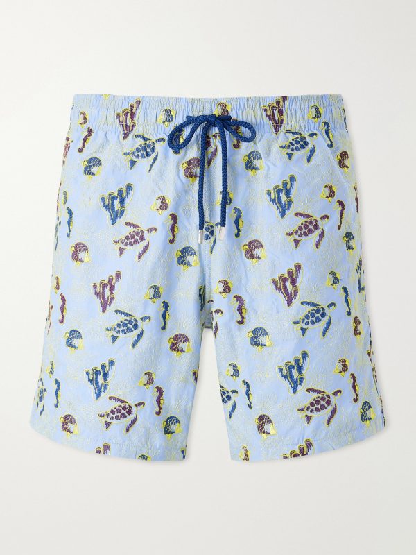 Mistral Embroidered Straight-Leg Swim Shorts Mistral Embroidered Straight-Leg Swim Shorts