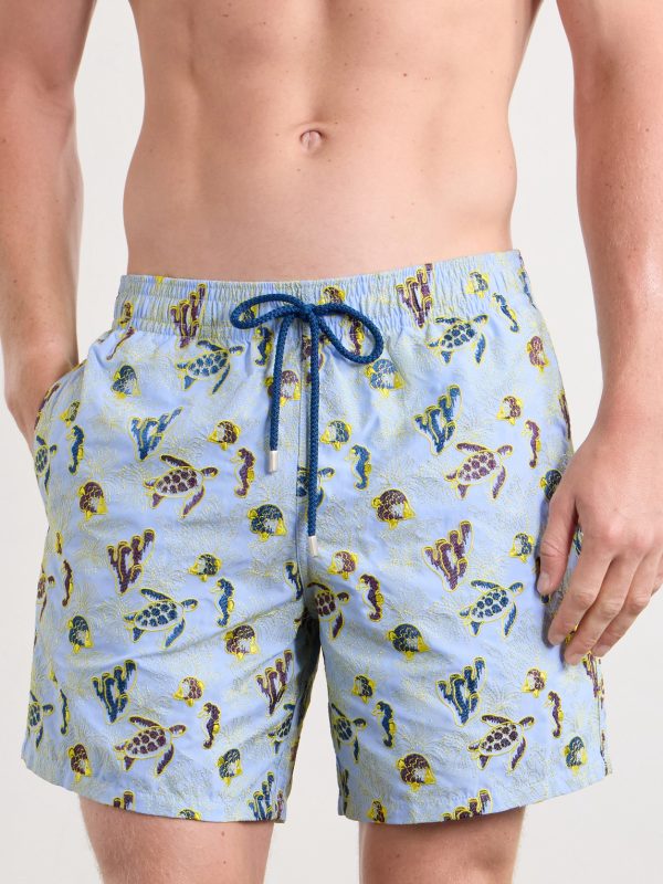 Mistral Embroidered Straight-Leg Swim Shorts - OU Mistral Embroidered Straight-Leg Swim Shorts - OU