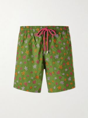 Mistral Embroidered Straight-Leg Swim Shorts Mistral Embroidered Straight-Leg Swim Shorts