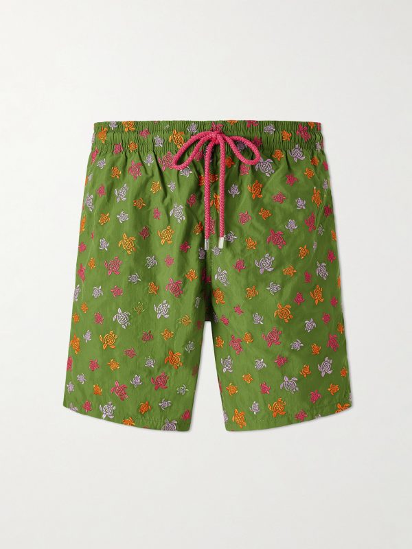 Mistral Embroidered Straight-Leg Swim Shorts Mistral Embroidered Straight-Leg Swim Shorts