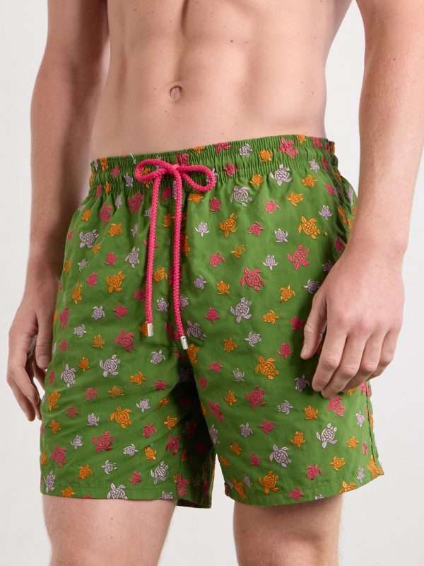 Mistral Embroidered Straight-Leg Swim Shorts - OU Mistral Embroidered Straight-Leg Swim Shorts - OU