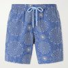 Mistral Embroidered Straight-Leg Swim Shorts