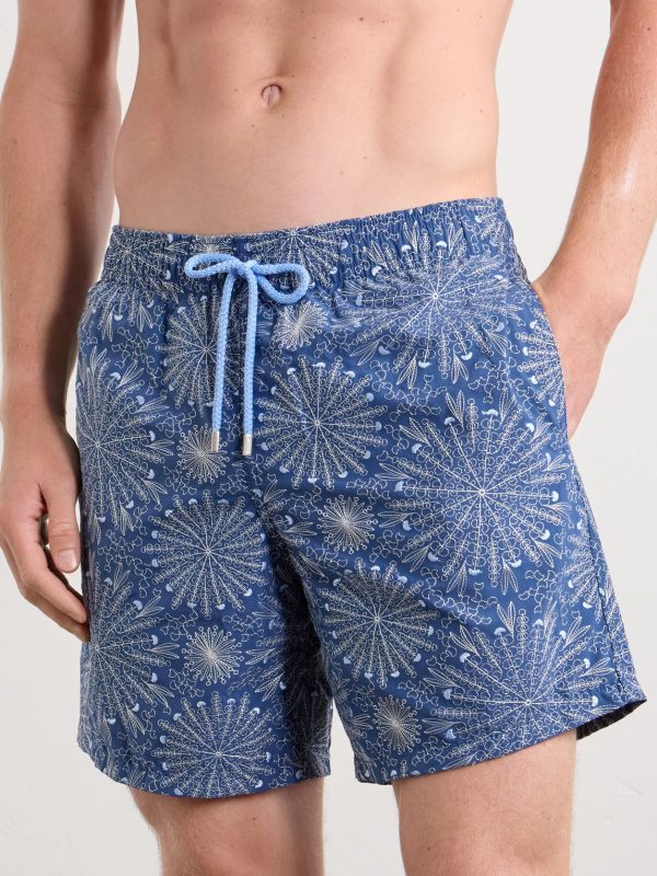 Mistral Embroidered Straight-Leg Swim Shorts - OU