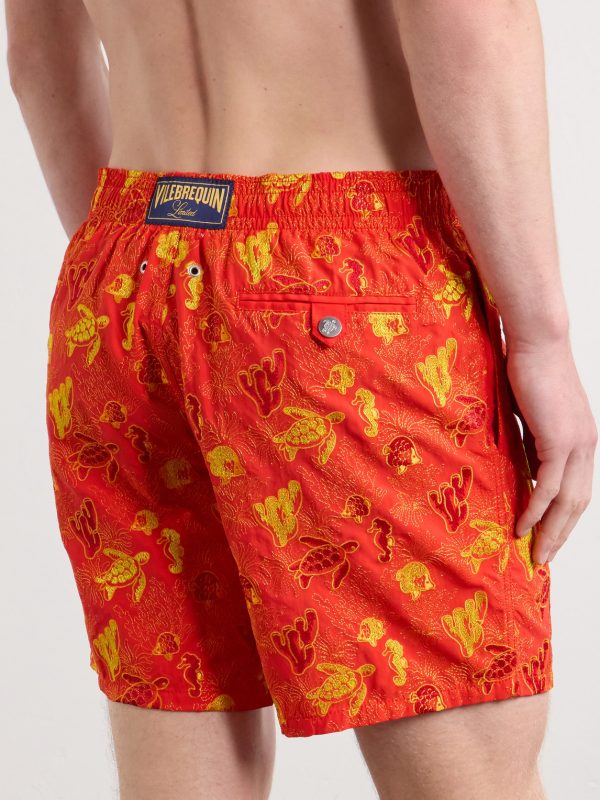 Mistral Embroidered Straight-Leg Swim Shorts - BK
