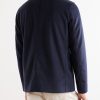 Double-Breasted Woven Coat - BK
