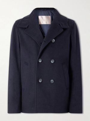 Double-Breasted Woven Coat Double-Breasted Woven Coat