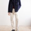 Double-Breasted Woven Coat - OU