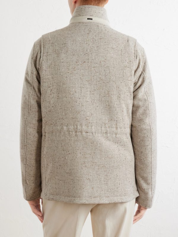 Virgin Wool-Tweed Field Jacket - BK