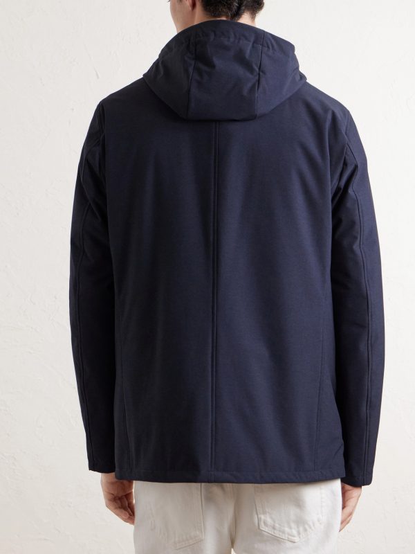 Hooded Shell Blazer - BK