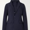 Hooded Shell Blazer