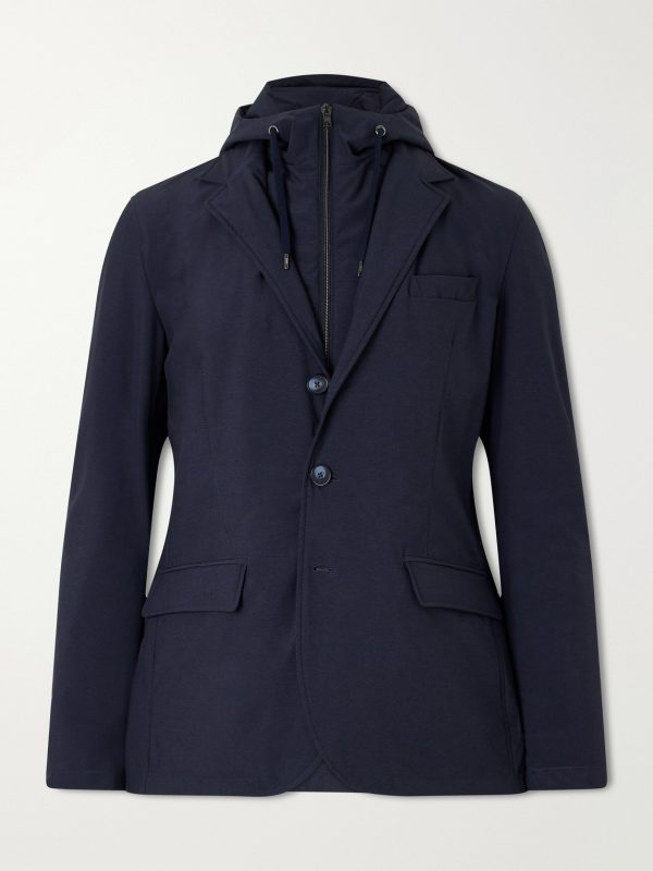 Hooded Shell Blazer