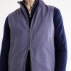 Leather Trimmed Silk and Cashmere-Blend Vest - CU Leather Trimmed Silk and Cashmere-Blend Vest - CU