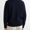Wool Zip-Up Cardigan - BK Wool Zip-Up Cardigan - BK