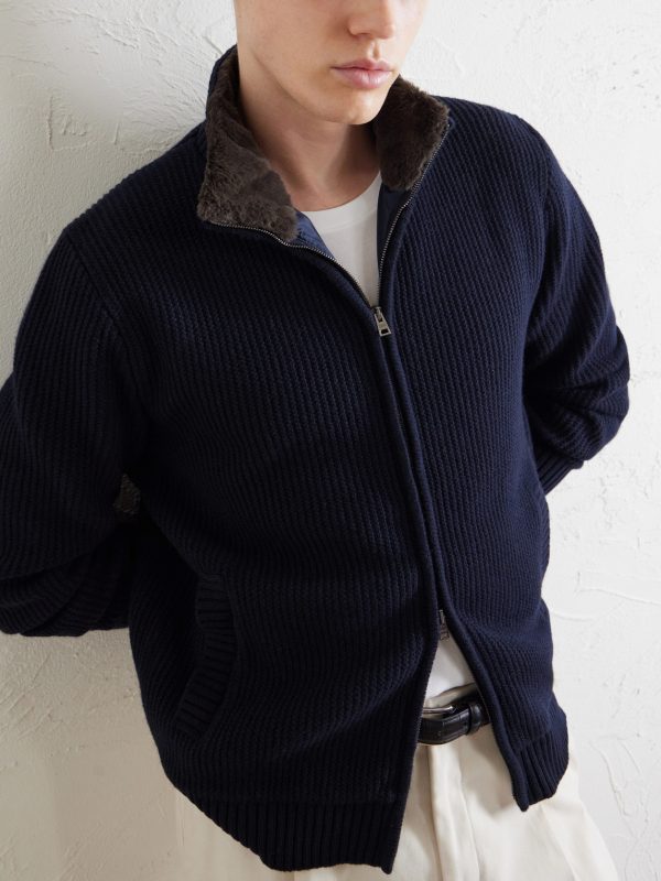 Wool Zip-Up Cardigan - E2 Wool Zip-Up Cardigan - E2
