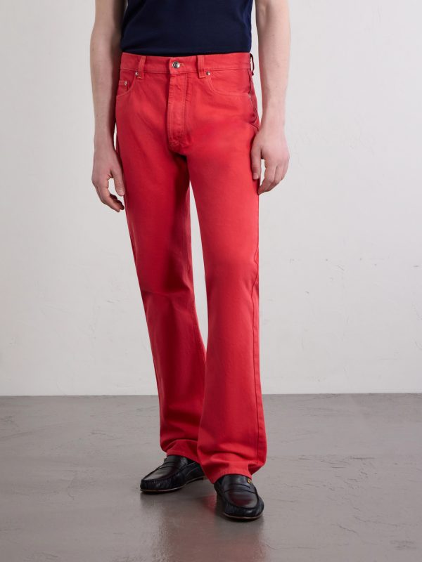 Straight-Leg Logo-Appliquéd Jeans - FR Straight-Leg Logo-Appliquéd Jeans - FR