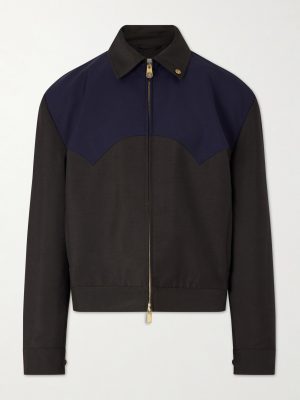 Wool and Mohair-Blend Blouson Jacket Wool and Mohair-Blend Blouson Jacket