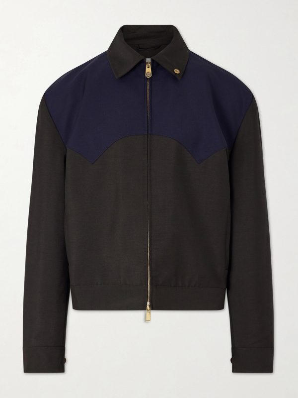Wool and Mohair-Blend Blouson Jacket Wool and Mohair-Blend Blouson Jacket