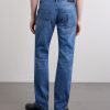 Straight-Leg Logo-Appliquéd Jeans - BK Straight-Leg Logo-Appliquéd Jeans - BK