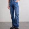 Straight-Leg Logo-Appliquéd Jeans - FR Straight-Leg Logo-Appliquéd Jeans - FR