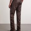 Straight-Leg Leather Trousers - BK Straight-Leg Leather Trousers - BK