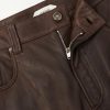 Straight-Leg Leather Trousers - CU Straight-Leg Leather Trousers - CU