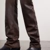 Straight-Leg Leather Trousers - E2 Straight-Leg Leather Trousers - E2