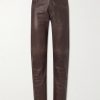 Straight-Leg Leather Trousers Straight-Leg Leather Trousers