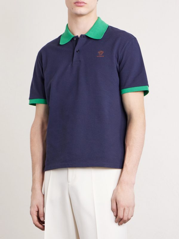 Logo-Embroidered Cotton-Piqué Polo Shirt - FR