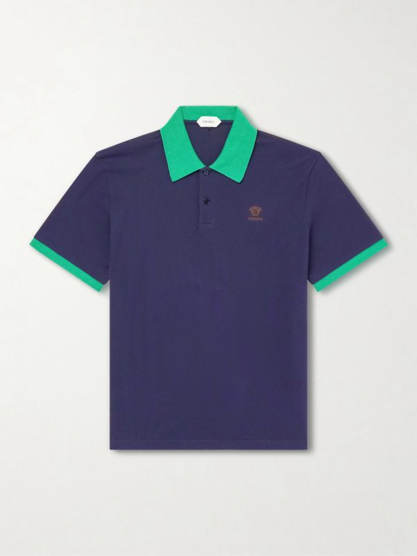 Logo-Embroidered Cotton-Piqué Polo Shirt